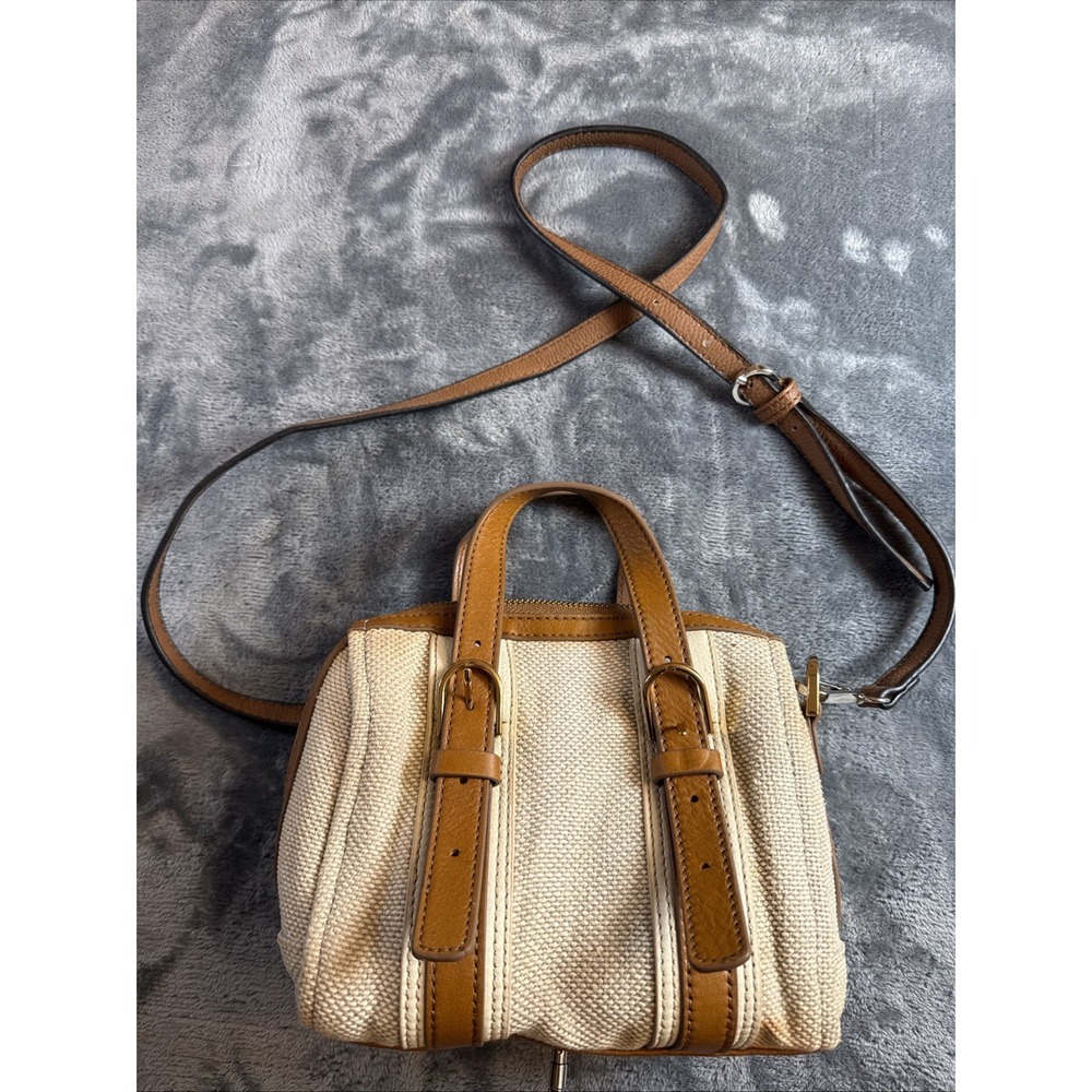 Fossil Womens Carlie Mini Satchel Bag Light Brown ZB1857248